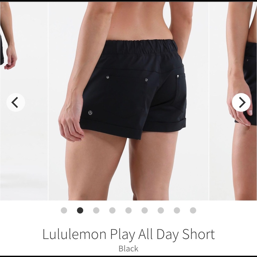 Black Lululemon Play All Day shorts 🖤 Size 6-8